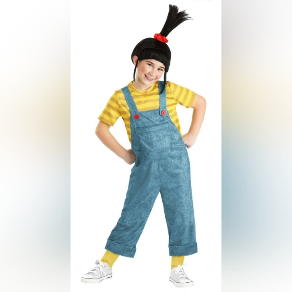 NEW Girl's 4t Despicable Me Agnes Costume 100% polyester 2 piece - yellow shirt